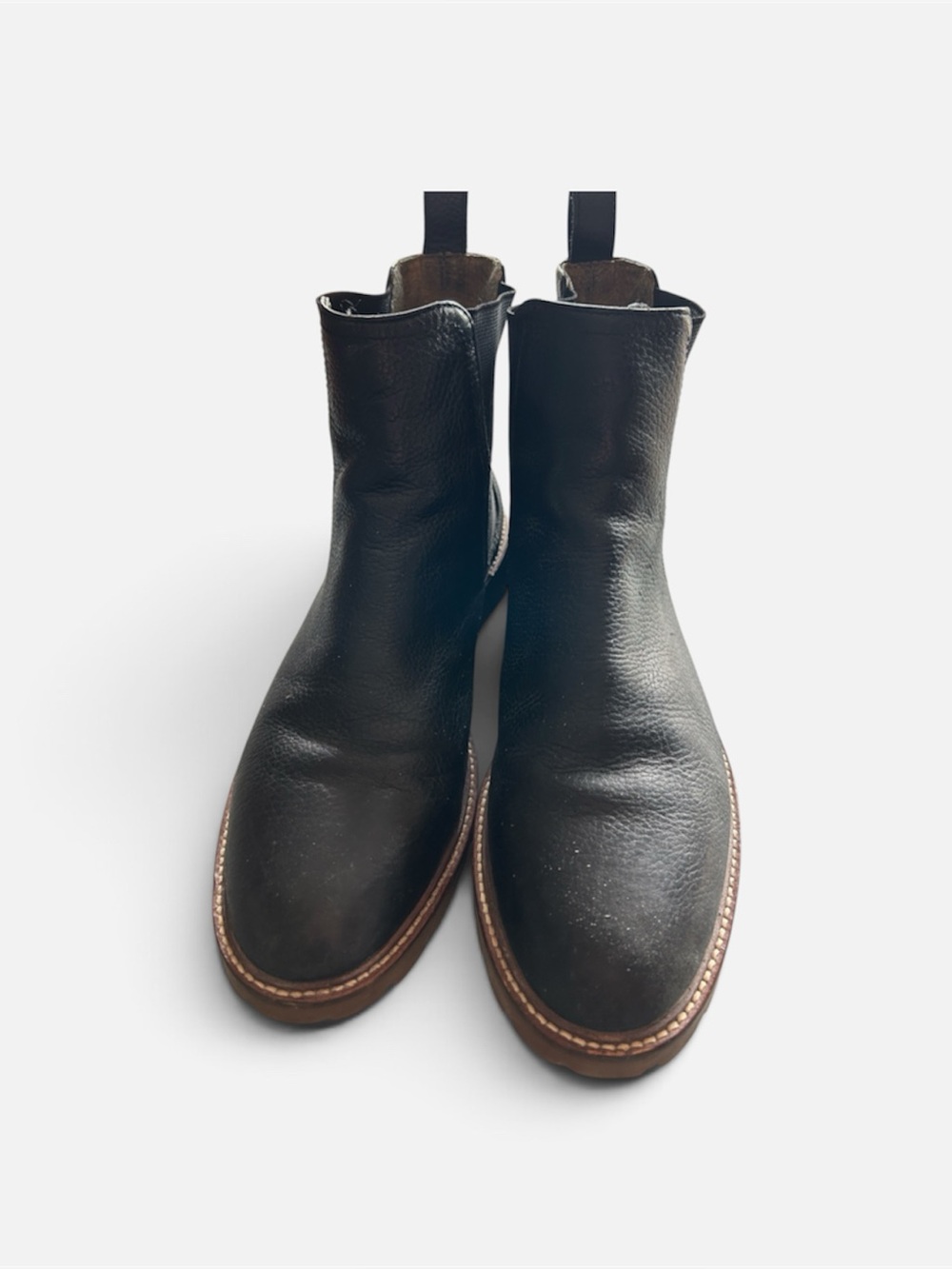 Banana Republic Men’s Black Leather Chelsea Ankle Boots Size 7.5